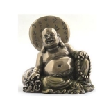電鍍銅雕-佛教系列-彌勒笑佛-左手拿玉如意 y12461 立體雕塑.擺飾 人物立體擺飾 系列-中式人物系列(尚有他款)
